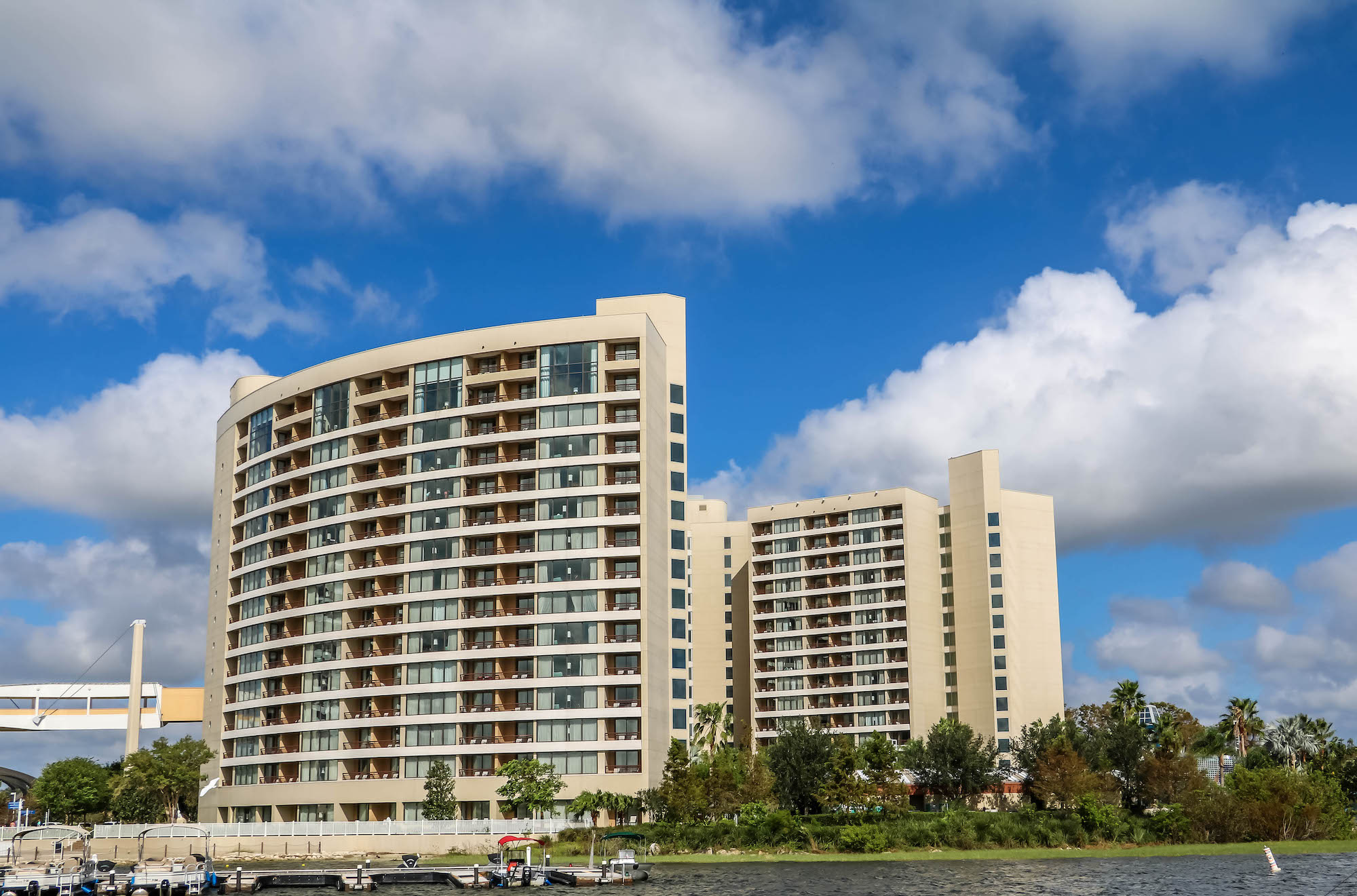 Disney DVC Bay Lake Tower exterior view of resort