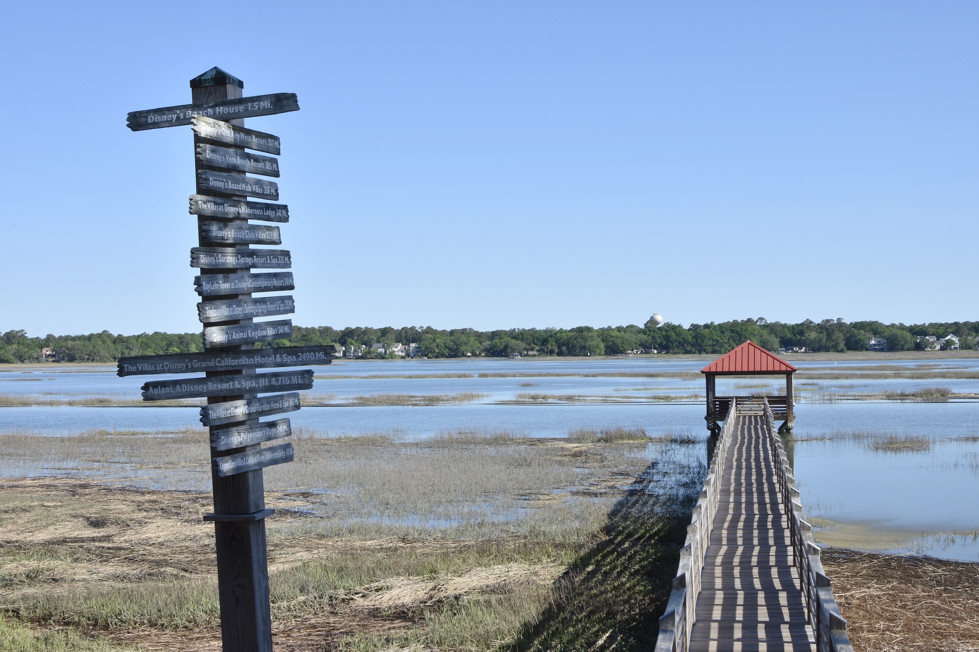 Disney DVC Hilton Head Island Resort dock overlooking marsh