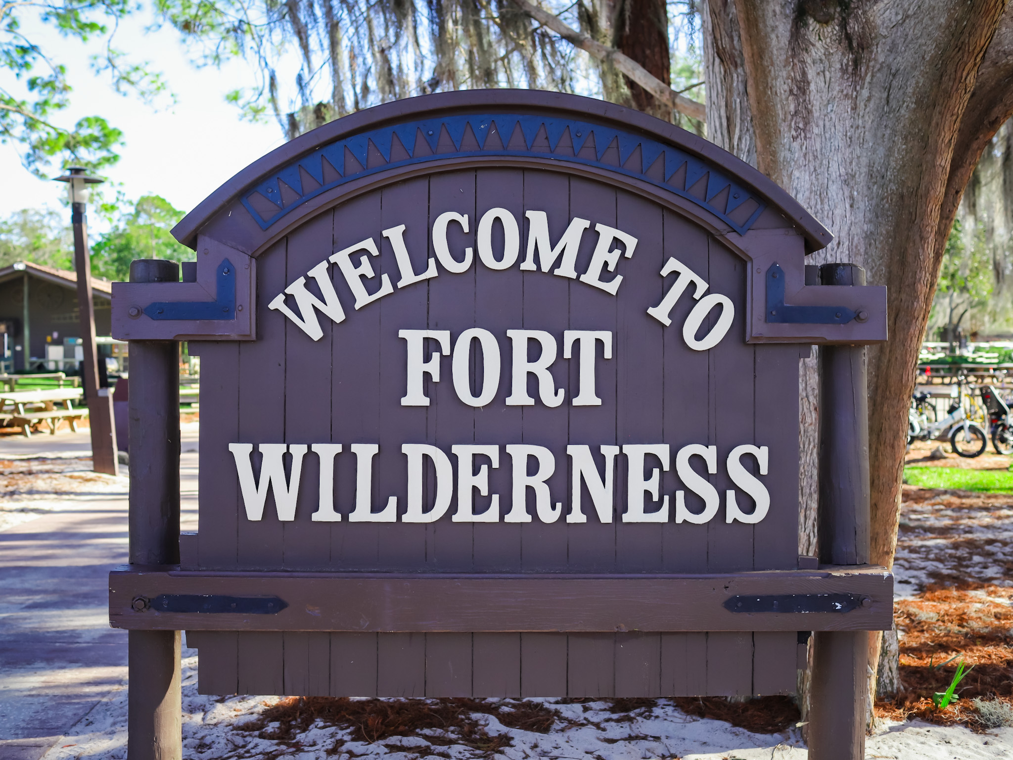 Welcome Sign at DVC Cabins at Fort Wilderness