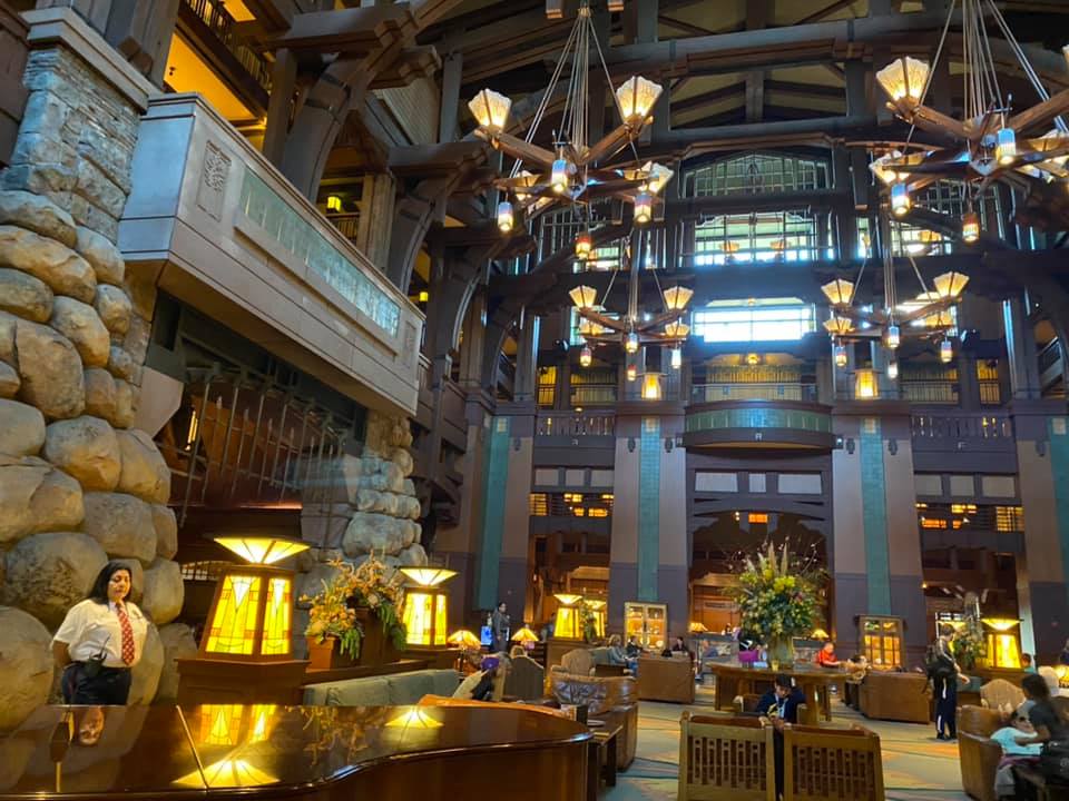 The lobby at Grand Californian