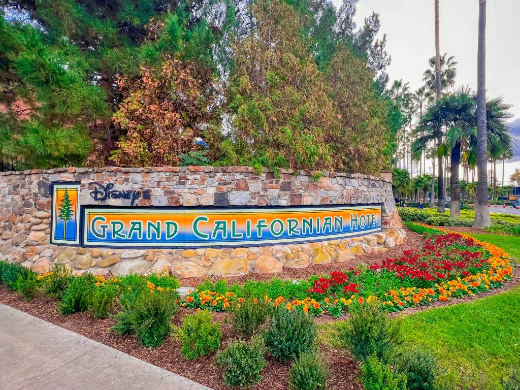 Entrance to DVC Grand Californian Resort