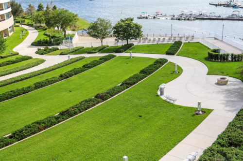 Disney DVC Bay Lake Tower view of marina from balcony