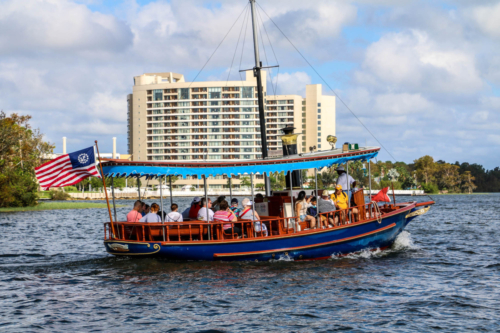 Disney DVC Bay Lake Tower marina boat ride