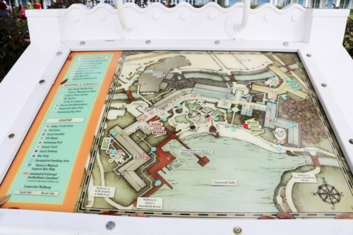 Map of Disney DVC Beach Club Villas and Yacht Club Resort area