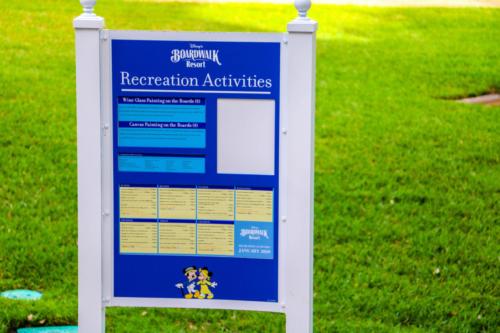 Disney DVC Boardwalk Villas list of activities and recreations at resort