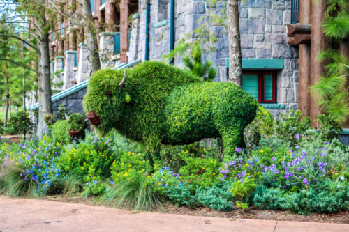 Disney DVC Boulder Ridge Villas Wilderness Lodge garden topiary