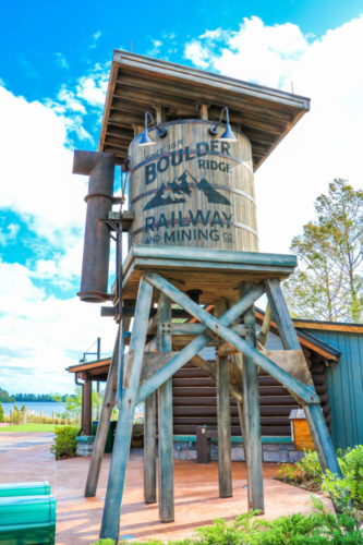 Disney DVC Boulder Ridge Wilderness Lodge water tower close up