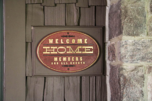 Disney DVC Boulder Ridge Wilderness Lodge welcome home sign