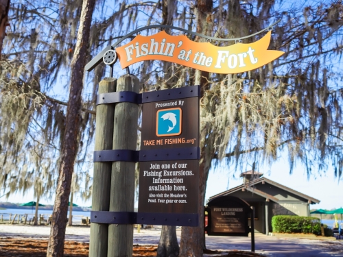 Fishing at DVC Cabins at Fort Wilderness