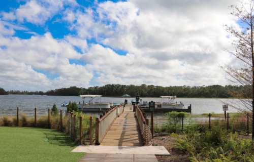 Disney DVC Copper Creek Wilderness Lodge boat dock on lake