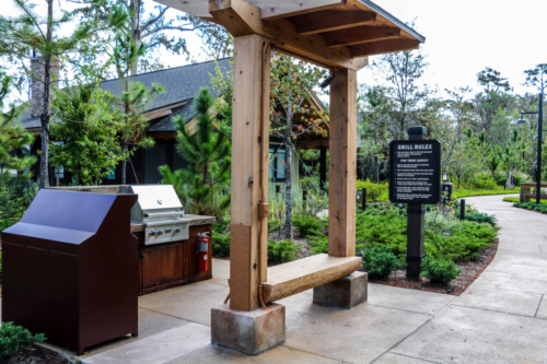 Disney DVC Copper Creek Wilderness Lodge barbecue grill area