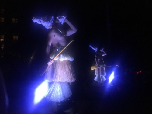 Disney DVC Aulani Hawaii Luau dancers at night