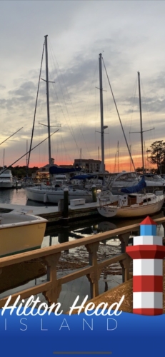 Disney DVC Hilton Head Island Resort view of marina and boats