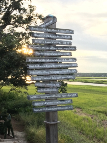 Disney DVC Hilton Head Island Resort sign for other DVC Resorts