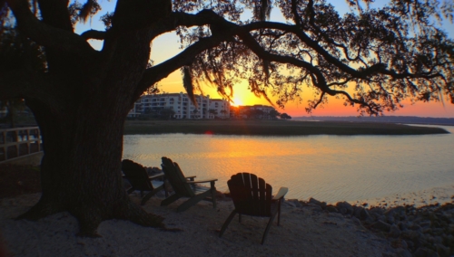 Disney DVC Hilton Head Island Resort sunset view from resort