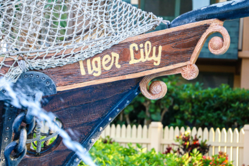 Disney DVC Vero Beach Resort pirate ship at pool