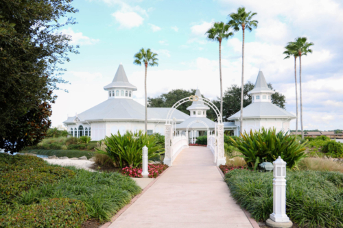 Disney DVC Grand Floridian wedding pavilion walkway