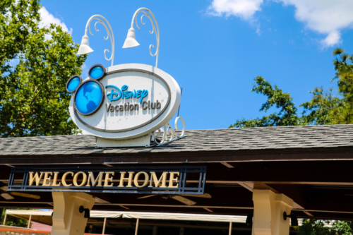 Disney Saratoga Springs DVC Welcome Home sign