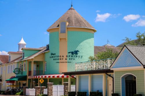 Disney DVC Saratoga Springs building exterior and bike rentals