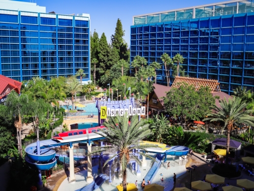 Villas at Disneyland Hotel View of Pool